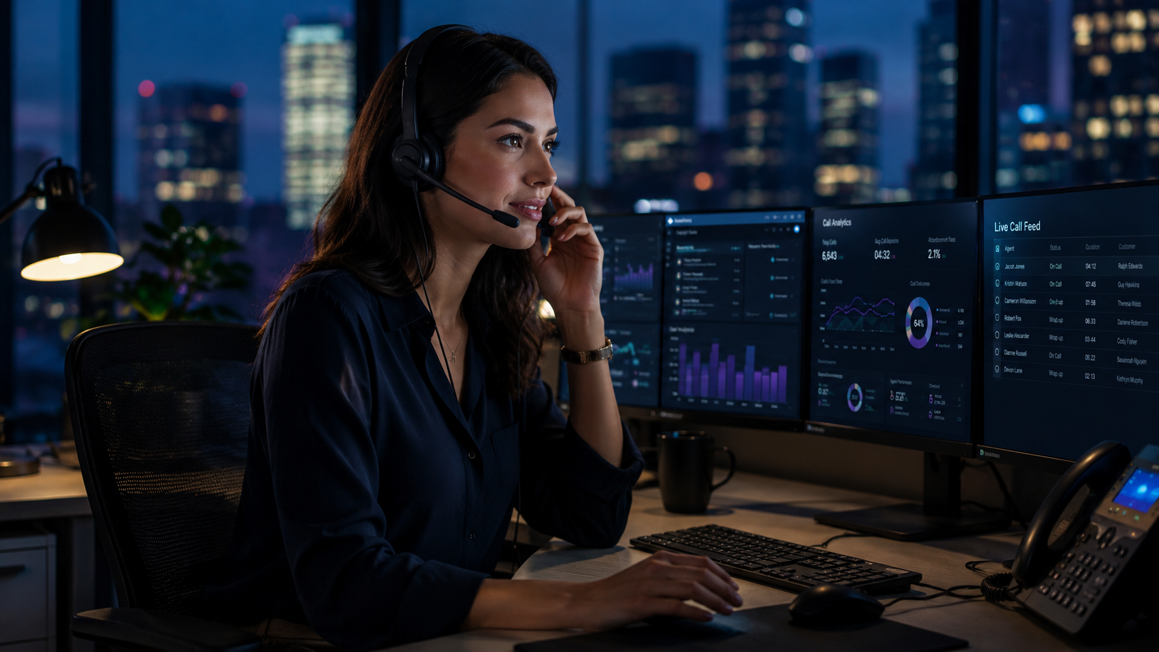 AI call agent handling customer service calls automatically