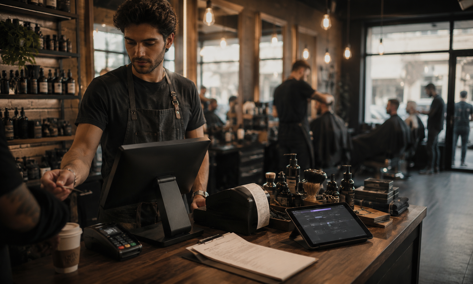 Barbershop booking and queue management by AccTech AI