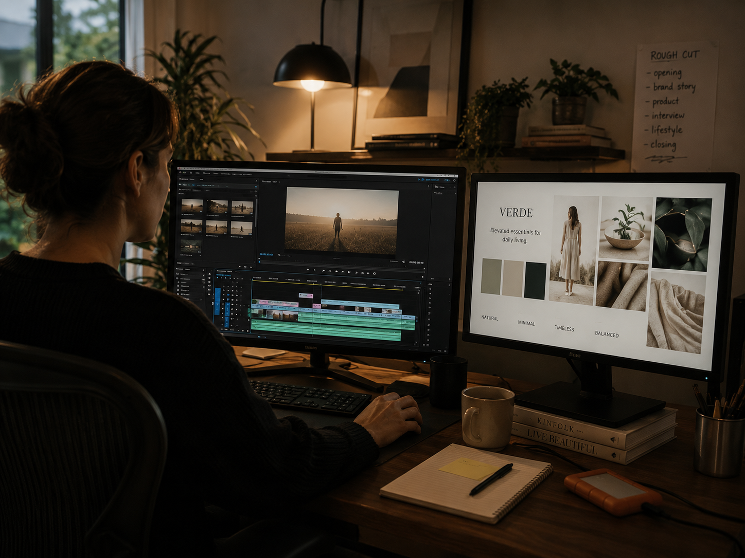 Marketing agency video production setup
