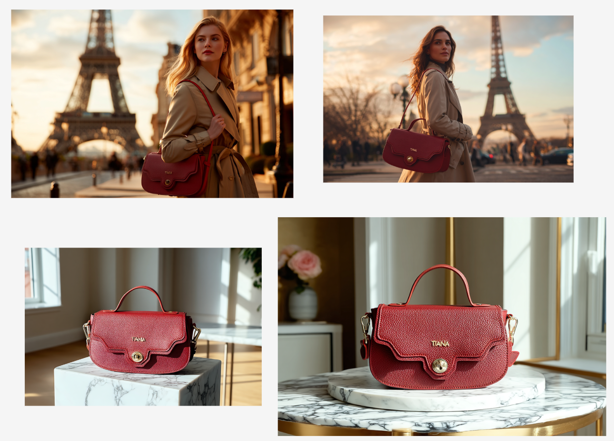 AI-generated scenes with product